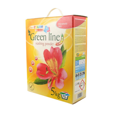 Prací prášok GREEN LINE COLOR 5 kg BOX