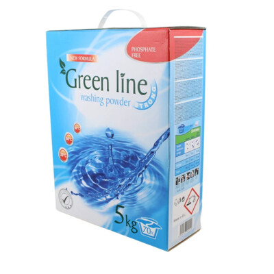 Prací prášok GREEN LINE STRONG 5 kg BOX