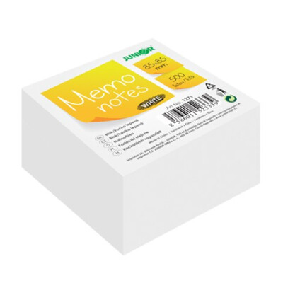 Blok kocka lepená - biela 85x85x45 mm/500 l.