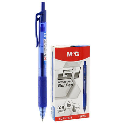 Pero gélové M&amp;G G1 (0,5 mm) - modrá náplň