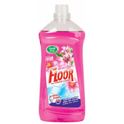 FLOOR záhrada 1,5 L, univerzálny prípravok na umývanie podláh, obkladov a dlažieb (záhrada)
