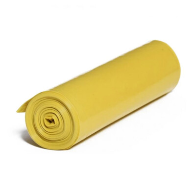 LDPE vrecia žlté 700x1100mm/40mic 120L 25 ks