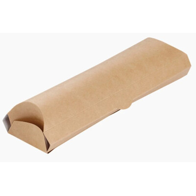Krabicka Pillow na tortilu kraft - 225x80x30mm - (100ks)
