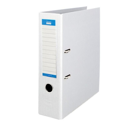 Poradač pákový Office, celoplastový A4 80 mm - biely (biely)