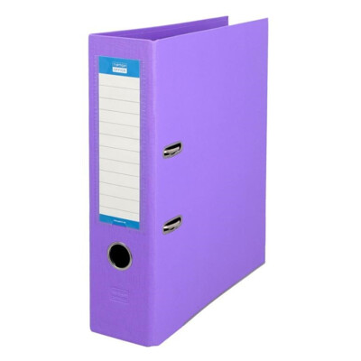 Poradač pákový Office, celoplastový A4 80 mm - fialový (fialový)