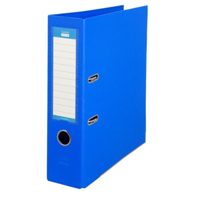 Poradač pákový Office, celoplastový A4 80 mm - modrý (modrý)