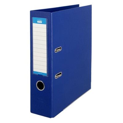 Poradač pákový Office, celoplastový A4 80 mm - tmavo modrý (tmavo modrý)