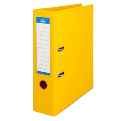 Poradač pákový Office, celoplastový A4 80 mm - žltý (žltý)