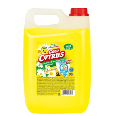 GOLD CYTRUS - Camomile, Prostriedok na umývanie riadu s glycerínom, 5,15kg