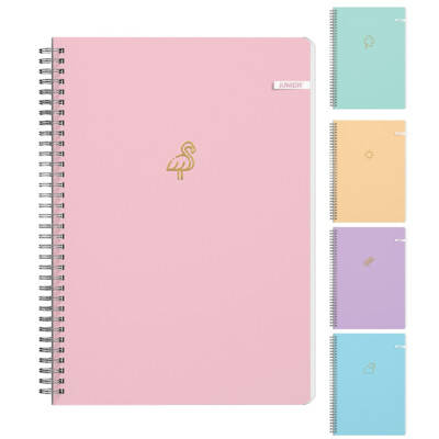 Blok linajkový so špirálou Soft Touch A4/80 listov