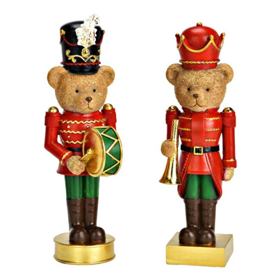 Soška medveďa - luskáčika 24 cm (mix 2 dizajnov /cena za 1 ks)