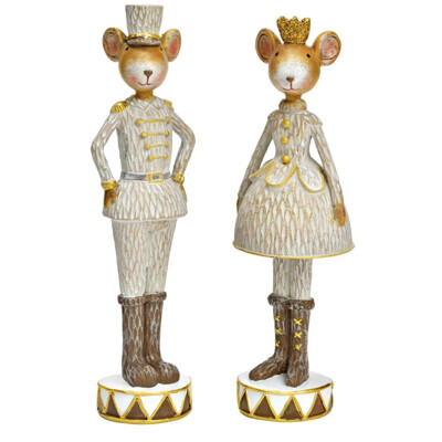 Soška myšiak /myška 20 cm (mix 2 dizajnov /cena za 1 ks)