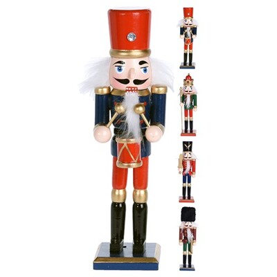 Dekorácia stojaca - Lukáčik, červeno, čierny 18cm/mix/1ks