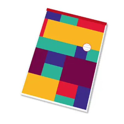 Poznámkový blok A6 - 50l., šitý, linajkový