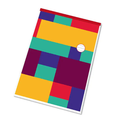 Poznámkový blok A4 - 50l, šitý, linajkový