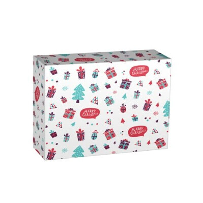 Krabicka na zakusky Cake box 250x210x70mm Christmas vianoce