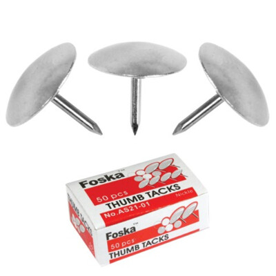 Pripináčiky FOSKA ponikl. 100 ks 10mm