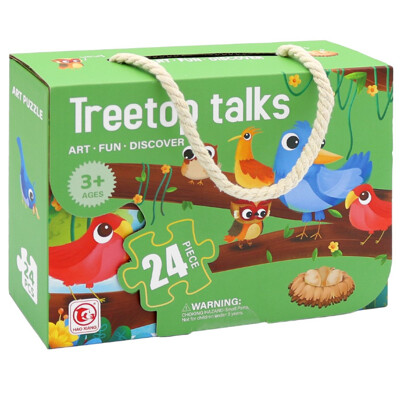 Puzzle detské 44 x 31 cm (24 ks) - Treetop talks