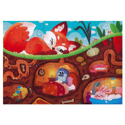 Puzzle detské 44 x 31 cm (24 ks) - Fox secret