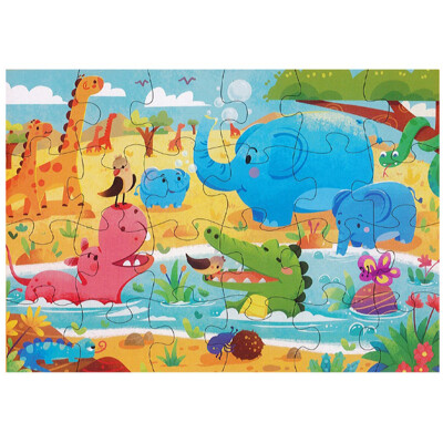Puzzle detské 44 x 31 cm (24 ks) - Animal Party