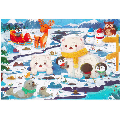 Puzzle detské 50 x 34 cm (48 ks) - Snow Wonders