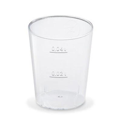 Pohár krystal 2cl/4cl (40ks)