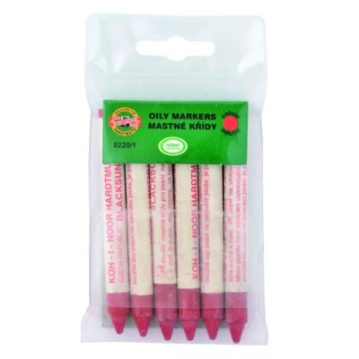 Krieda na sklo 8220 - červená