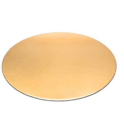 podnos okrúhly zlatý-hrubý 24cm priemer, 3mm