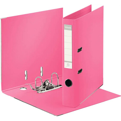 Zakladač pákový Esselte No.1 celoplastový 5cm Solea ružový