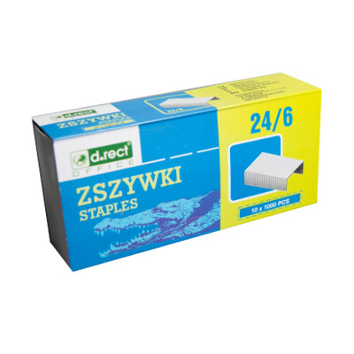 Zošívacie spinky D.RECT 24/6, 1000 ks