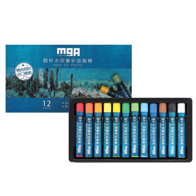 Pastel olejový M&amp;G Aqua Oil Pastel - sada 12 ks