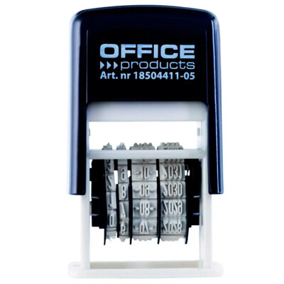 Pečiatka Office products dátumová samofarbiaca, mesiac číslom, čierna
