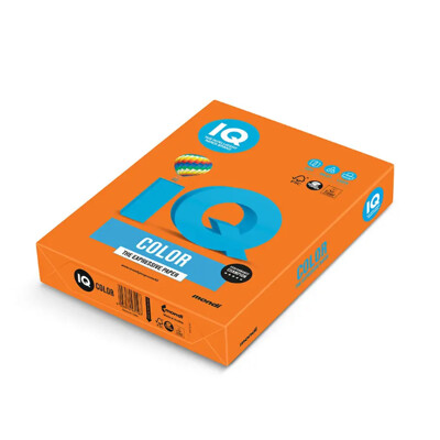 Farebný papier IQ color oranžový OR43, A4, 80g