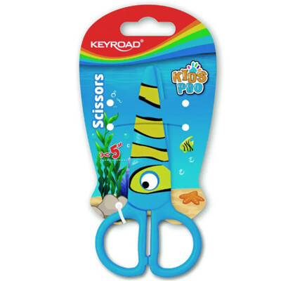 Školské nožnice KEYROAD, 12 cm, blister, rôzny motív
