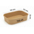 Miska bowl hranata 750ml kraft 123x169x58mm (50ks)